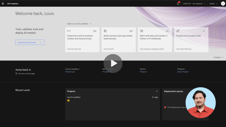 Demo: Generative AI and machine learning with IBM watsonx.ai Demo: Generative AI and machine learning with IBM watsonx.ai